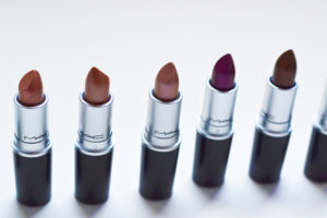 MAC metallic lipsticks