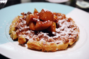 Breakfast at Tiffany's: My Experience at The Blue Box Cafe - Buttermilk Waffle