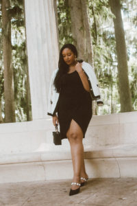 Audrey Leighton Vintage - Black Summer Wrap Dress
