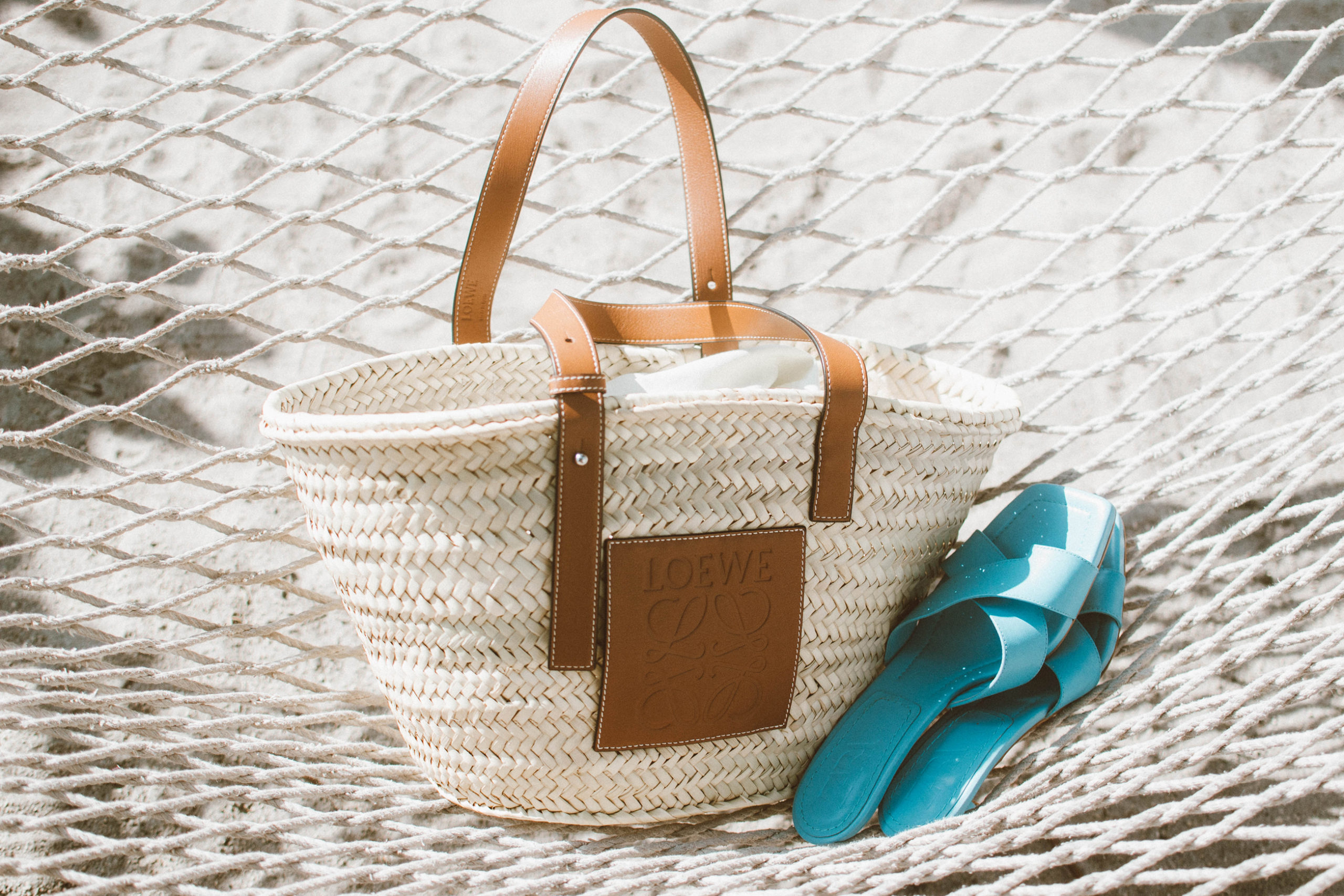 Handbag Review: Loewe Square Raffia Tote - The Brunette Nomad