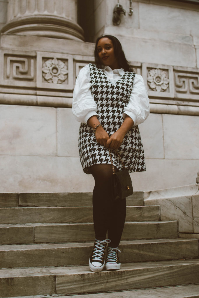 Houndstooth outfit idea