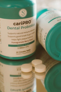 Smile Brilliant cariPRO dental probiotics for improved oral health and immunity