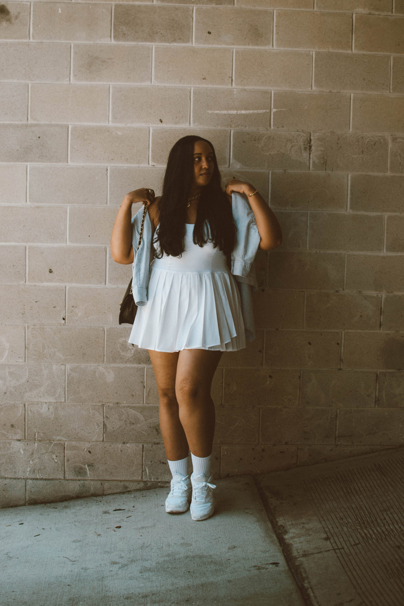 Summer Outfit Idea Athleisure in the OFFLINE By Aerie Nylon Pleated