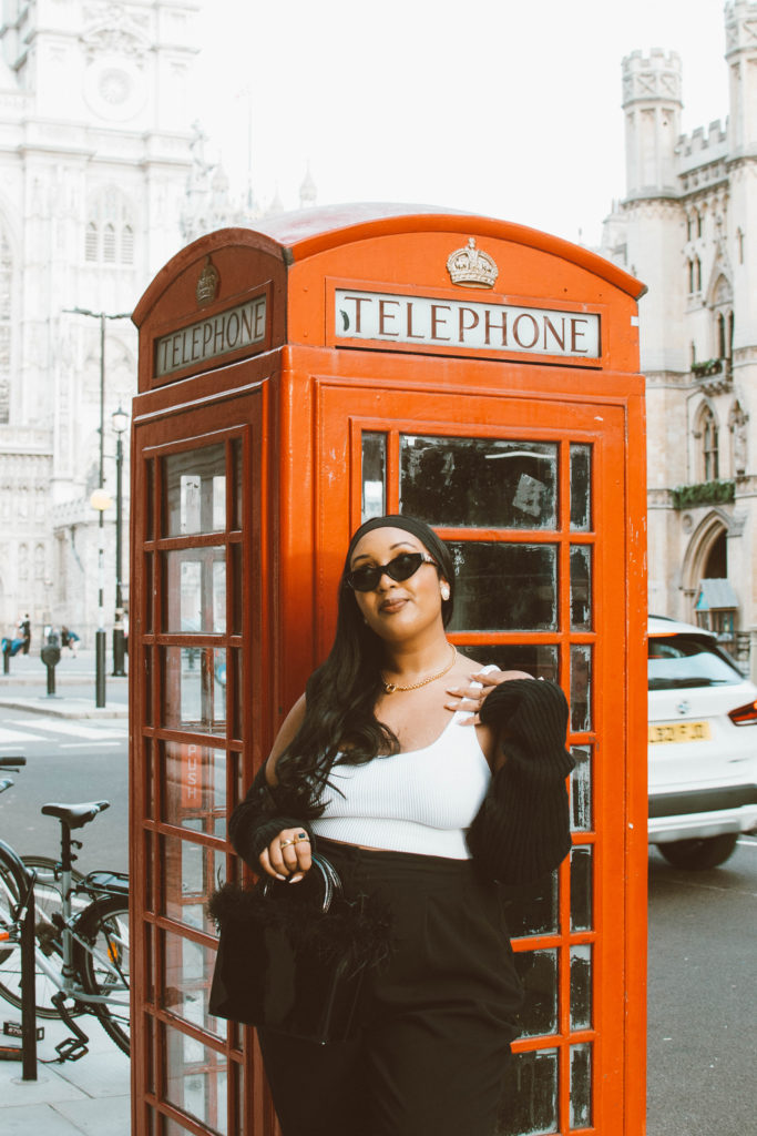 5-Day London Paris Itinerary | Red Phonebooth at Westminster Abbey